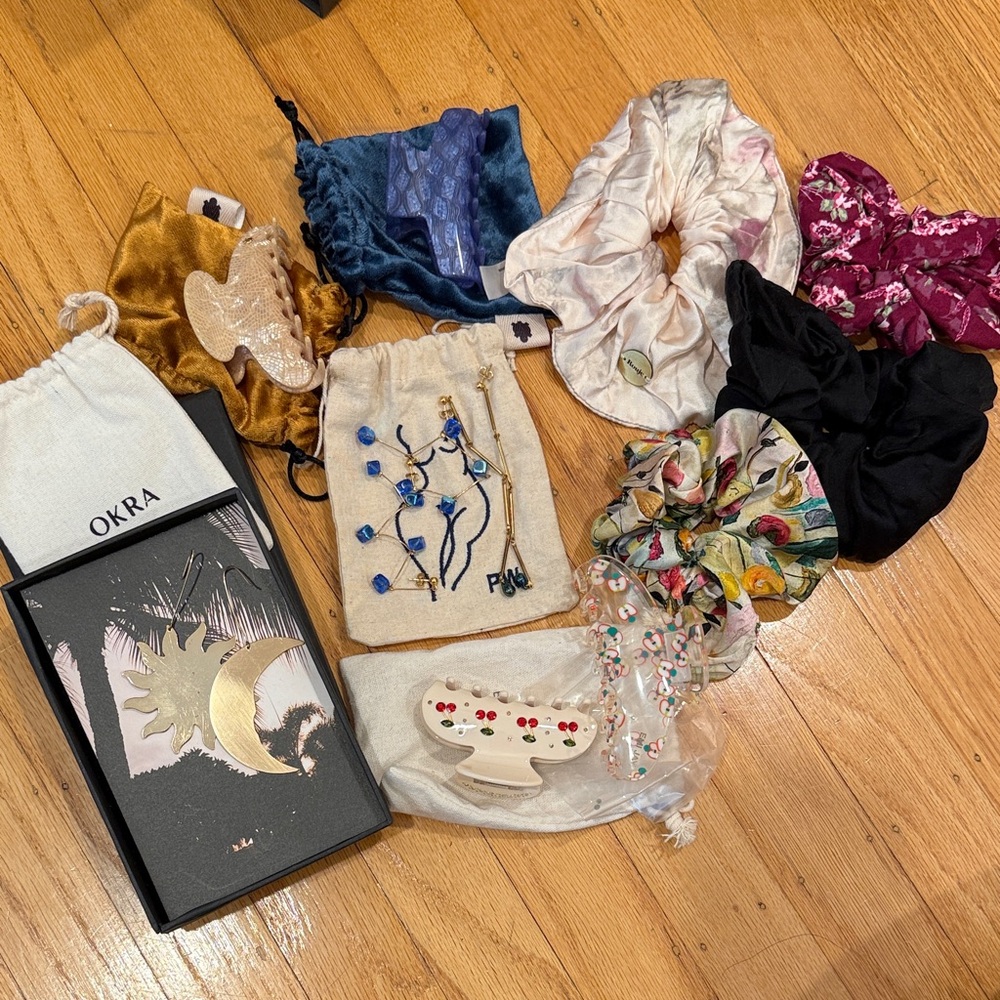 Assorted Hair Scrunchies and Accessories